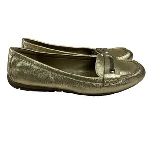Bandolino Metallic Gold Women’s Flats Loafer Slip-On Shoe Size 8.5